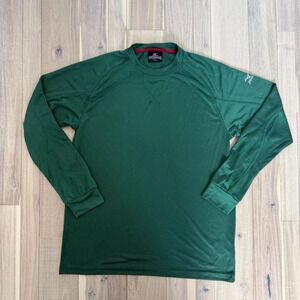 Mizuno green long sleeve shirt Size M #athleticwear
